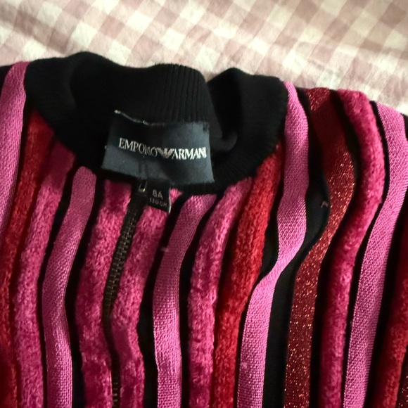 Emporio Armani Jumpsuit Set in Red Pink and Black - Picture 3 of 7